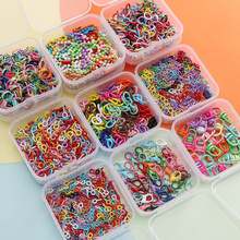 DIY饰品配件 彩色羊眼羊角钉开口圈闭口圈链条龙虾扣波珠链材料包