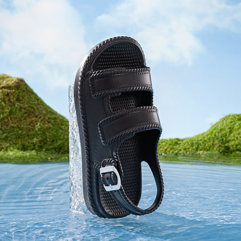 Primavera y verano 2025 nueva tendencia de los hombres moda casual todo fósforo diario cómodo y transpirable sandalias de hombre con punta abierta