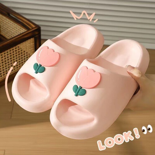 EVA Women's Slipper with a Feel of Stepping on Soft Mud, Outwear Sweet and Q-Touch Home Use, Non-Slip Thick Sole Couple Beach Sandals for Summer