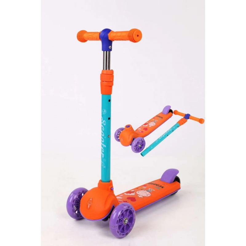 Fabricante de regalos para niños patinetes Miko plegables patinetes de pedal de rueda de flash patinetes de 1 - 6 años