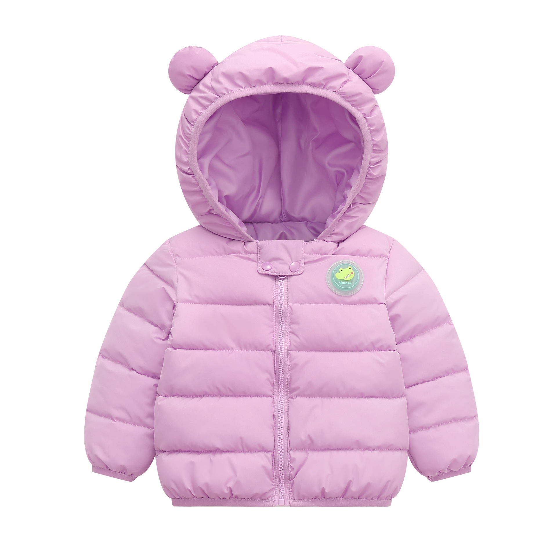 2024 Nuevo invierno Niños intermitente oído de algodón acolchado chaqueta de los niños pequeños niños y niñas bebé infantil engrosada Chaqueta de algodón acolchado