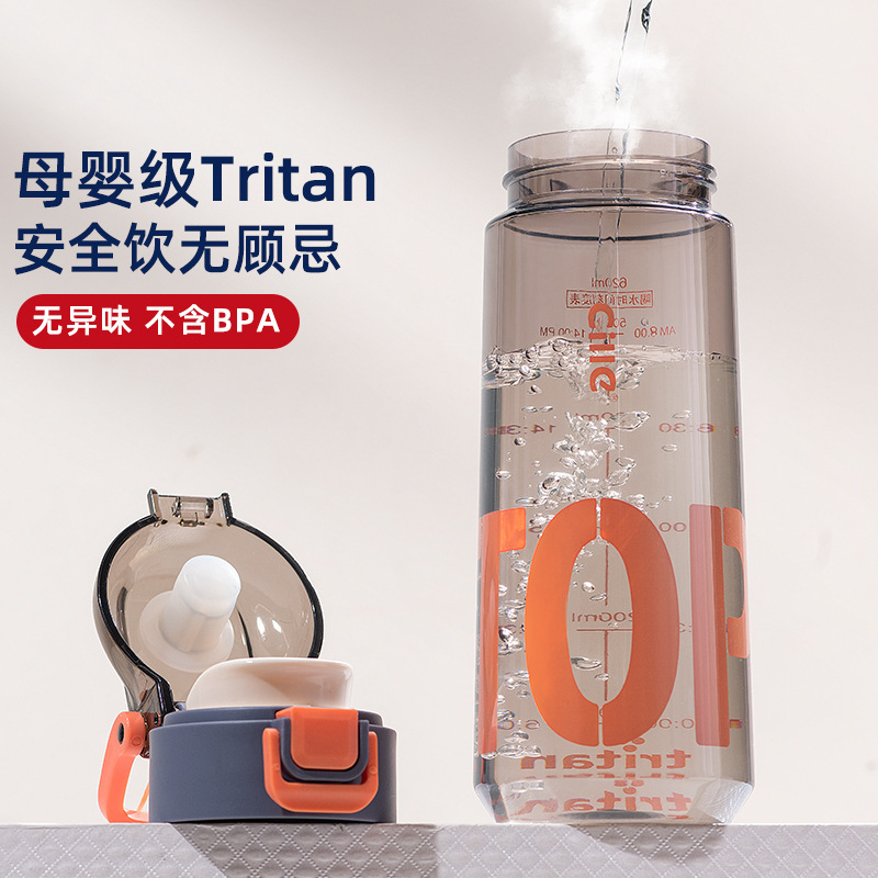 希乐水杯男女大容量便携tritan塑料杯子夏季学生儿童上学运动水壶|undefined