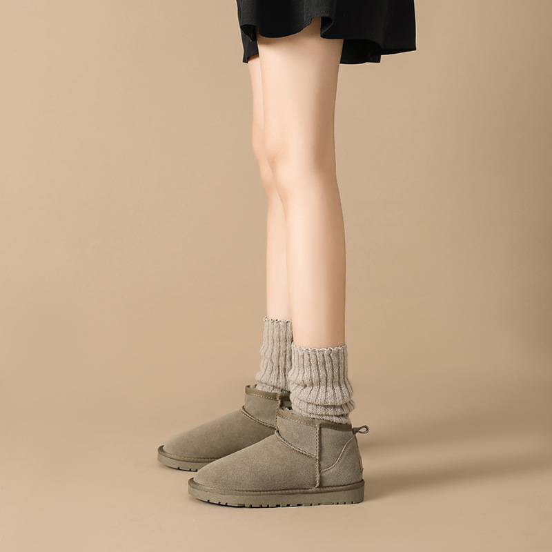 Winter neue kurze rohr mit wolle verdickt baumwolle schuhe_voghion.com