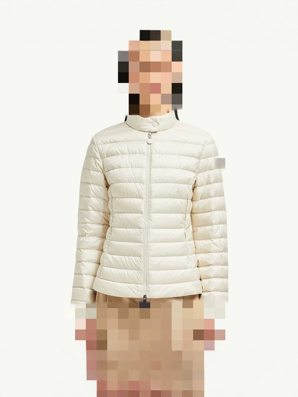 蒙家25ss M家新款Igelle短款收腰简约立领拉链闭合修身羽绒服外套|undefined