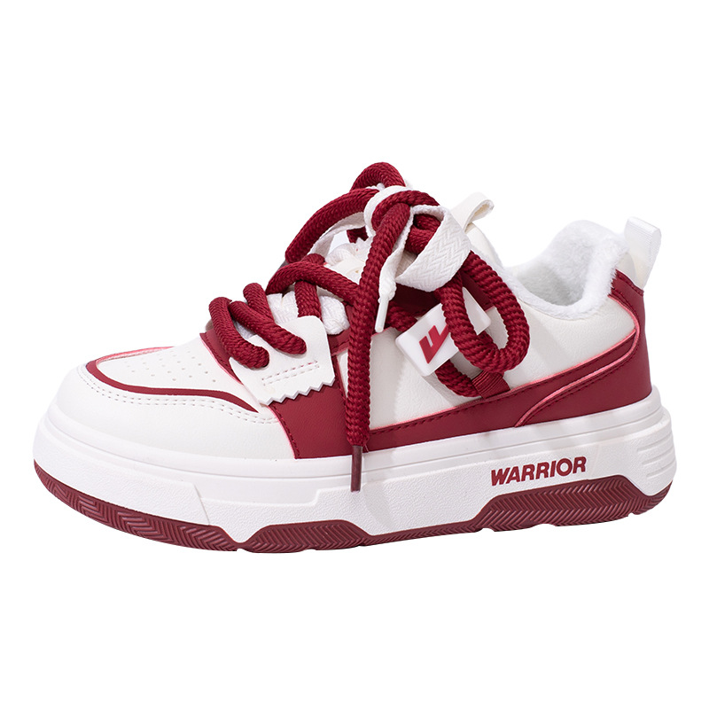 Backforce cuero de moda confort de tendencia zapatos de skate de suela gruesa de alto valor de la apariencia calentamiento de estilo universitario zapatos de algodón de color universal