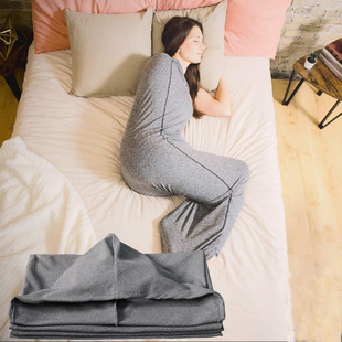 Sleep Pod New Gravity Blanket Ultra-Thin Sleeping Bag Anti-Kick Security Belt Hooded Pajamas