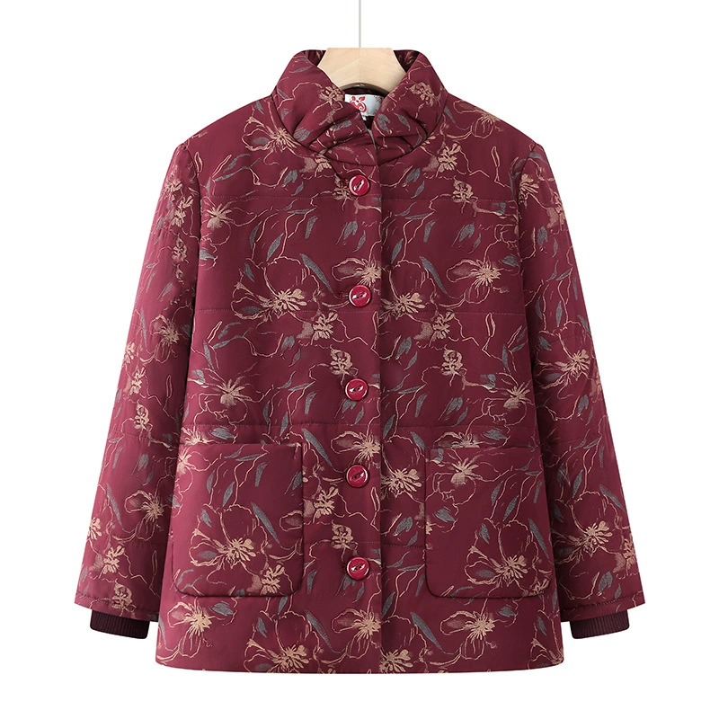 Бабушка зимняя хлопчатобумажная куртка толстая