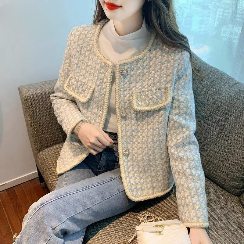 小香風外套女2025新款短款高端小個子秋款法式名媛設計感上衣