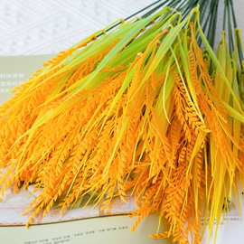 7叉仿真稻谷麦穗仿真植物禾苗水稻批发工程林场地面装饰仿真植物