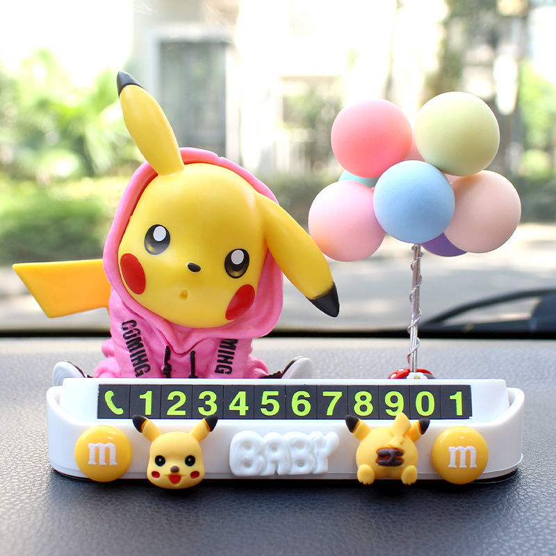Pikachu de una palabra-Blanco + suéter rosa + bola de polo