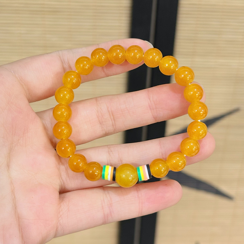 Nuevo estilo de cuentas coloridas de cinco líneas para hombres y mujeres pulsera de anillo único pulsera en vivo explosión