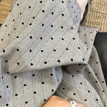 夏季绵绸裤子女宽松休闲复古印花长裤居家睡裤慵懒风遛弯阔腿裤