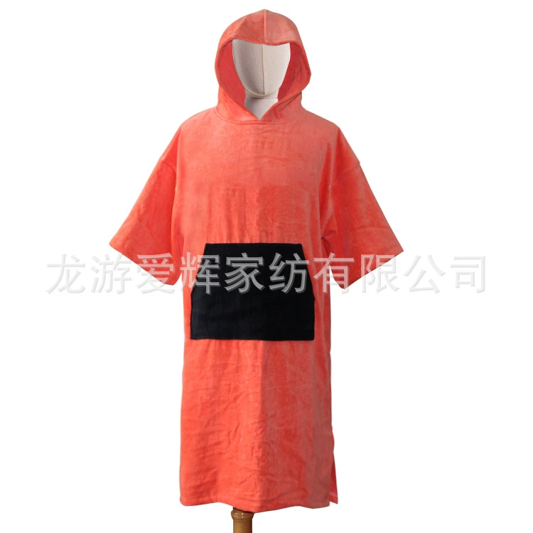 Surf-плащ пляжный плащ хлопчатобумажное полотенце халат