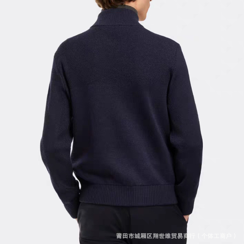 Men's Goose down Knit Jacket with Full Zipper, Lightweight down Knit Jacket, Canadian Style Thin Coat 6830m