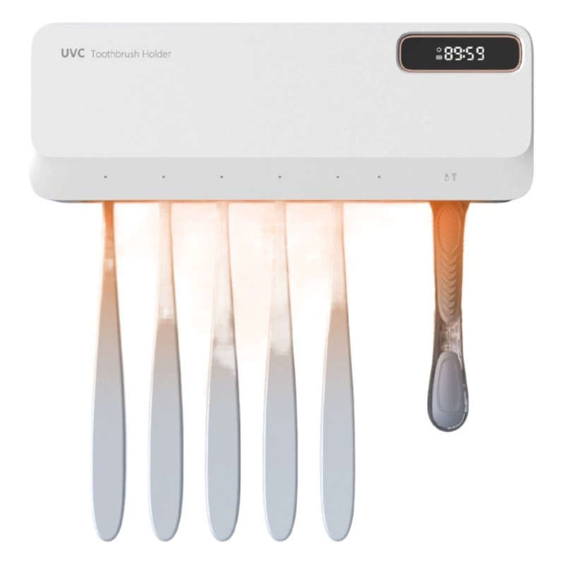 Стерилизатор зубных щеток УФ-дезинфекционная Коробка Стерилизация автоматическая сушка электрическая стойка для ванной настенная без перфорации