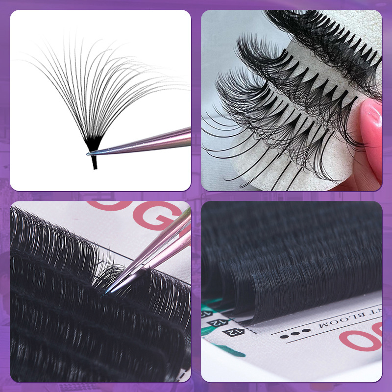 Fábrica de pestañas transfronterizas, pestañas falsas, pestañas naturales, pestañas de una sola raíz, pestañas suaves, pestañas de injerto florecientes en un segundo.