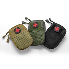 ポータブル救急バッグ ナイロンMOLLEモジュール 緊急医療バッグ 収納アクセサリー ウエストバッグ バックパック ハンギングバッグ アウトドア