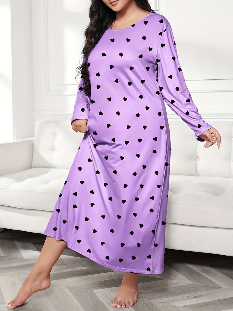 Camisón Largo de Talla Grande con Estampado de Mariposas y Hombros Caídos, Estilo Europeo y Americano 2025, para Mujer, TEMU Amazon