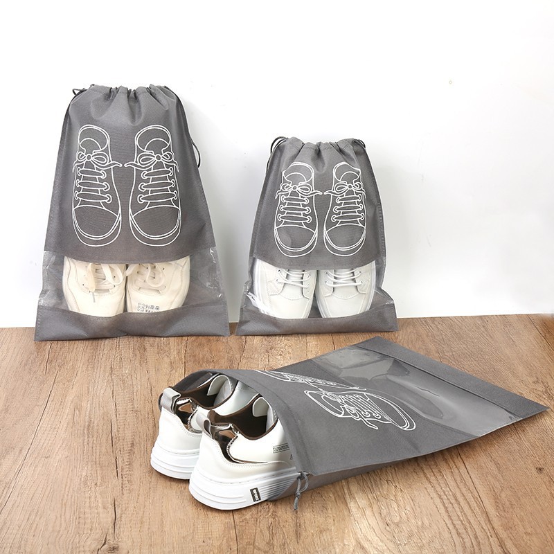 Shoe Storage Bag Travel Portable Dustproof and Moisture-Proof Storage Shoe Bag Non-Woven Drawstring Self-Sealing Storage Bag