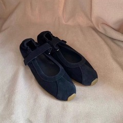 シープスキンバージョン~レトロ浅口ベルクロメリージェーンシューズ女性用2025多用途ラウンドトゥフラットスポーツトレーニングシューズ