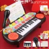 Universal black microphone with accessories anti-stress "Gopher" charging, 24 keys
