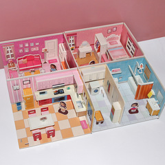 House 3D Puzzle Wholesale Girls DIY Assembly Housekeeping Kindergarten Gift Children's Educational Toys 
