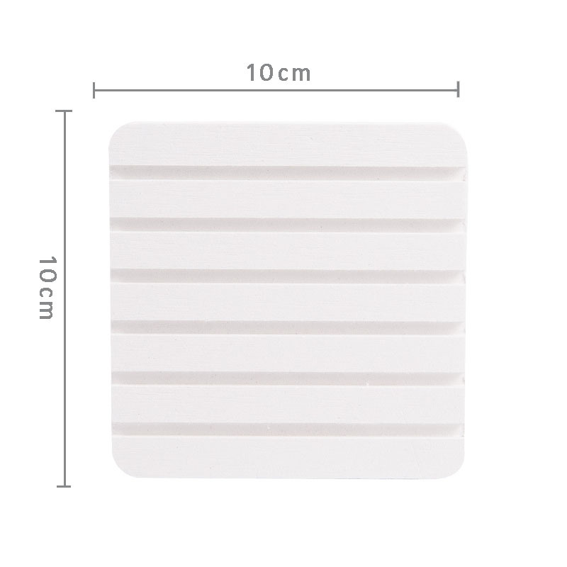 흰색 10*10cm 규조토 진흙(홈)