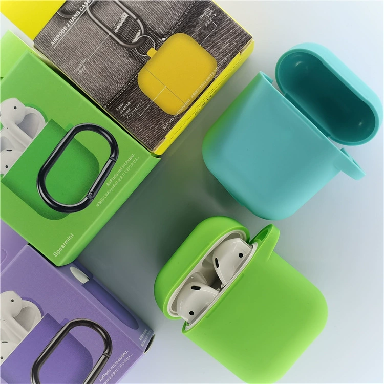 Применимо для Apple airpods 1/2 поколения чехол для наушников Bluetooth жидкий силиконовый мягкий чехол для хранения