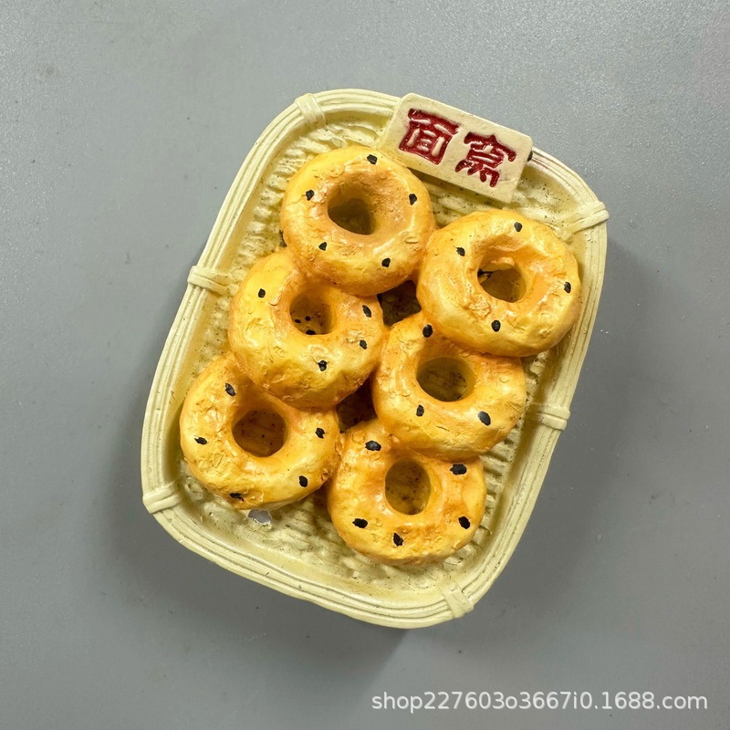 冰箱贴3d立体个性创意装饰地方美食武汉小吃树脂磁性冰箱贴文创|undefined