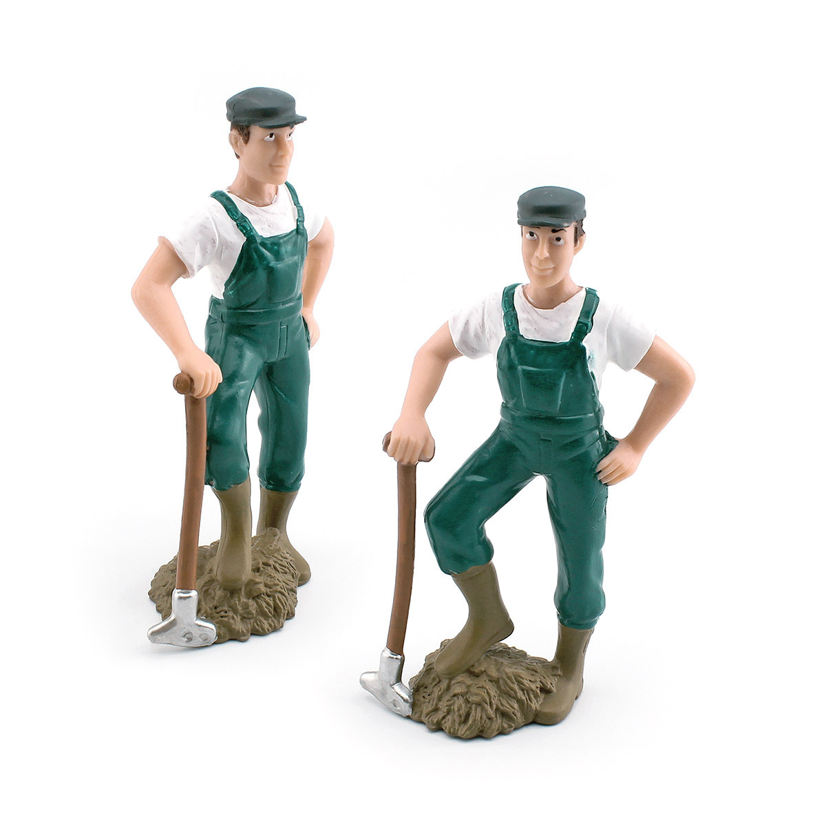 Modelo de trabajador de simulación transfronteriza granja rancho muñeca escena bandeja de arena paisaje pala mierda agricultor campesino mujer decoración adornos