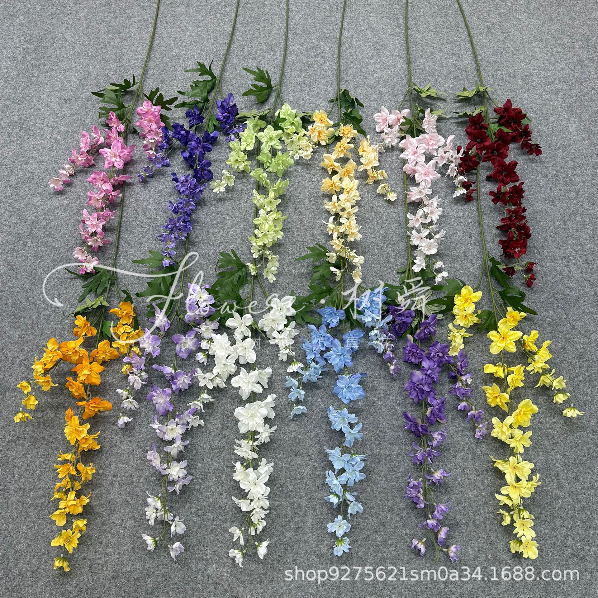 Hot selling delphinium artificial flower hyacinth wedding hall high…