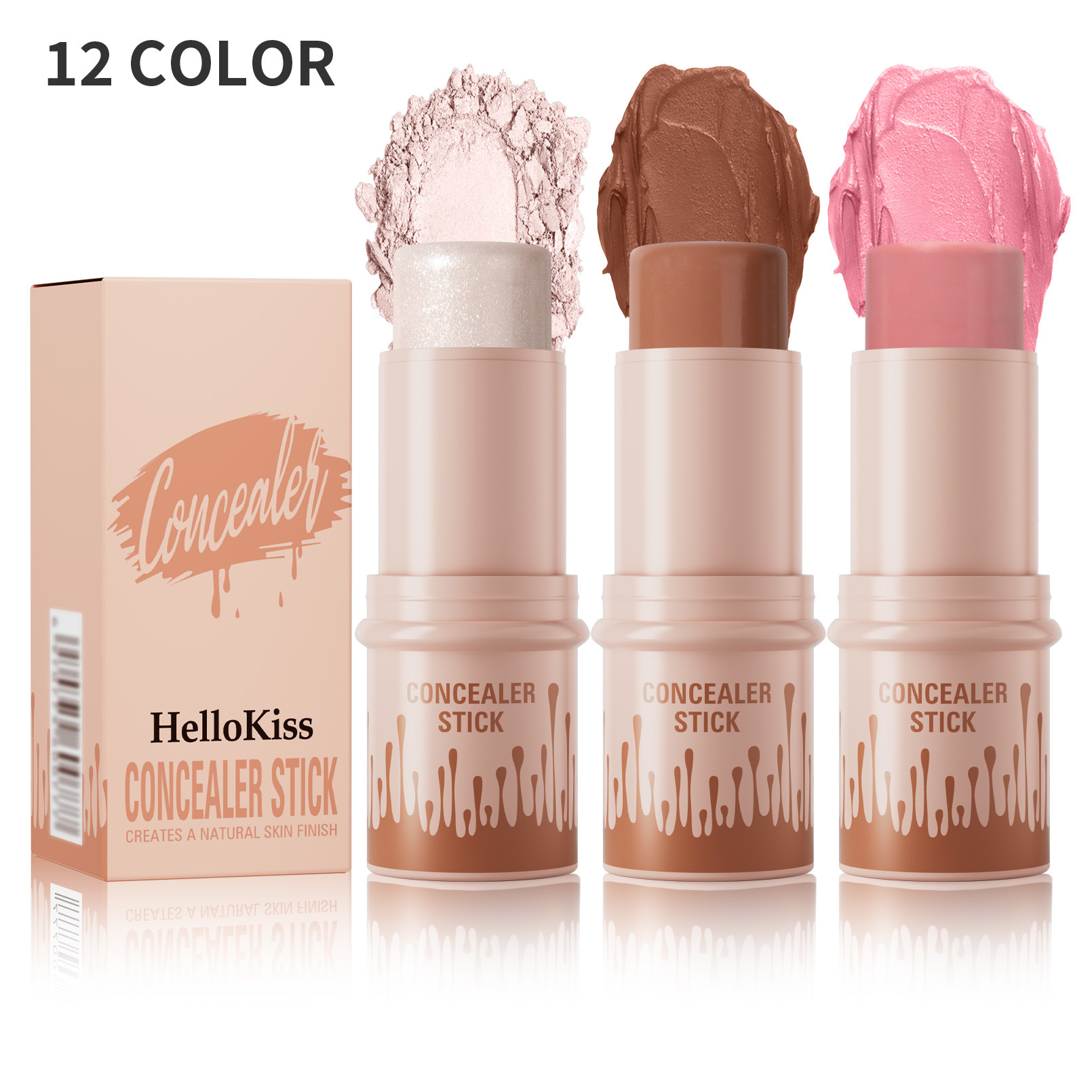 Hellokiss high light cosmetic three-dimensional facial contour powder blusher multi-function makeup stick Bronzer_voghion.com