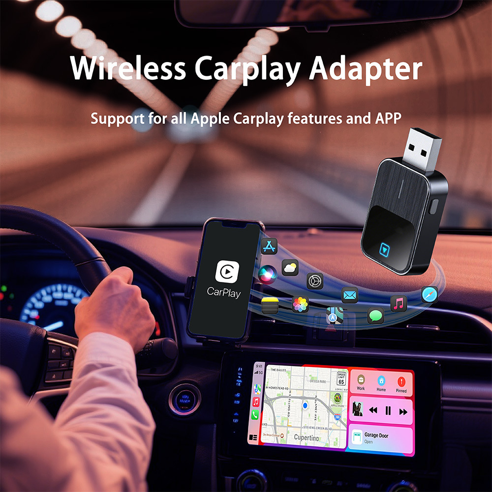 2026 New Car Wireless Carplay Box Android Two-In-One Car Adapter Car Connectivity