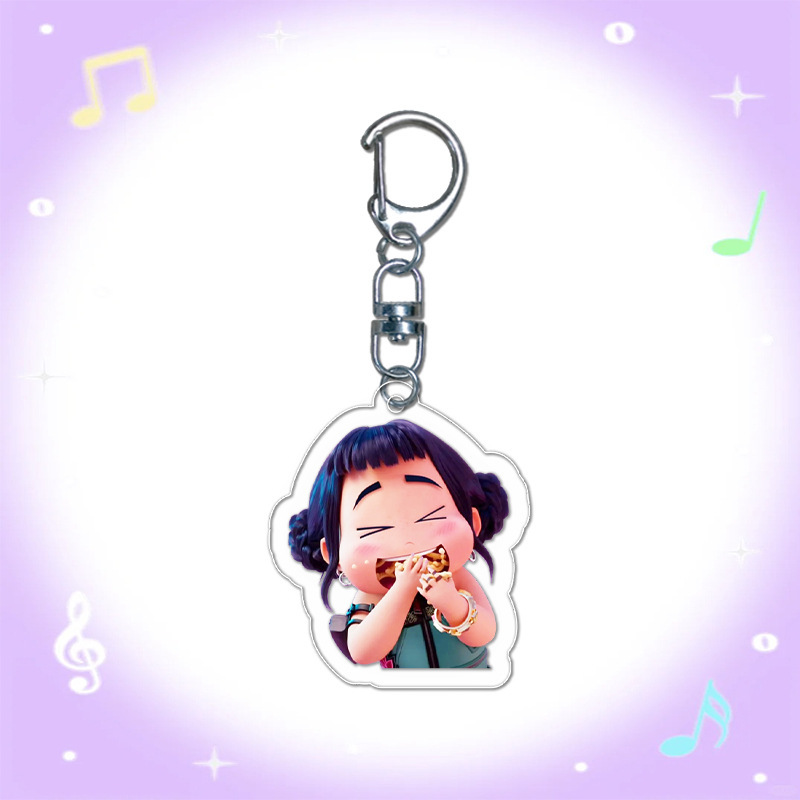 Personalizada película de dibujos animados acrílico transparente KPOP accesorios bolsas de chicas hermosos colgantes de regalo