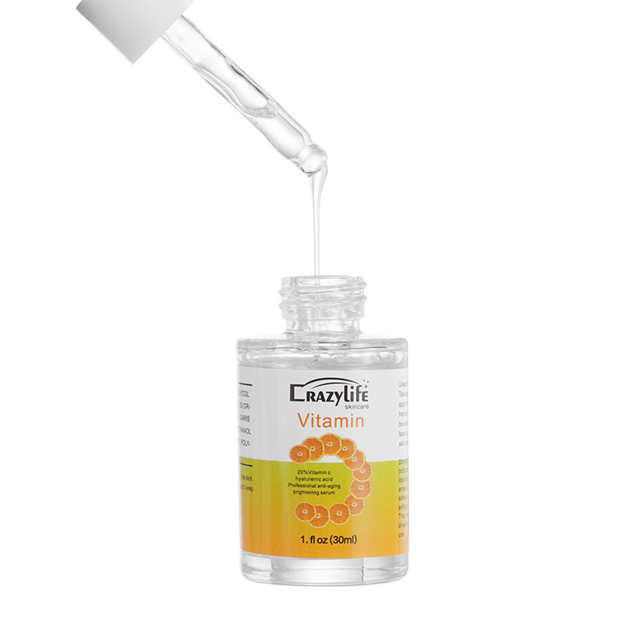 Crazylife Sérum hydratant à la vitamine C pour la peau du visage 30 ml_voghion.com