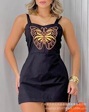 现货外贸2023春夏新款气质背心连衣裙 独立站跨境女装