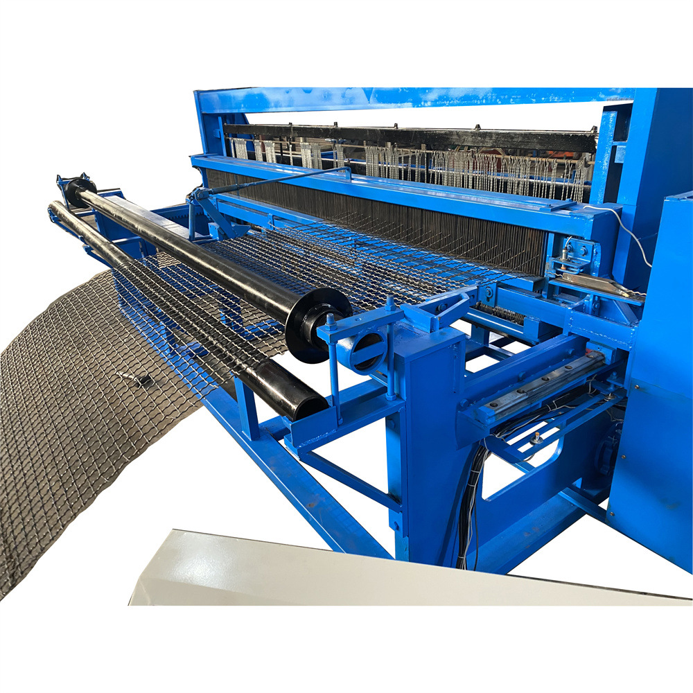 Máquina de tejer de malla de criba automática Máquina de tejer de malla de desmotado automática Máquina de pantalla de mina de construcción pesada de soporte de mina de carbón