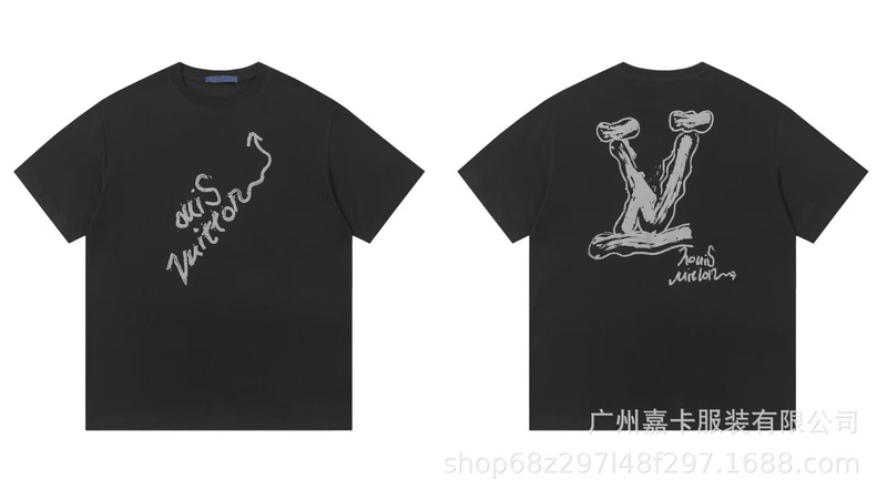 跨境25ss驴家高品质时尚短袖潮牌外贸经典款男女同款T恤透气棉质|undefined
