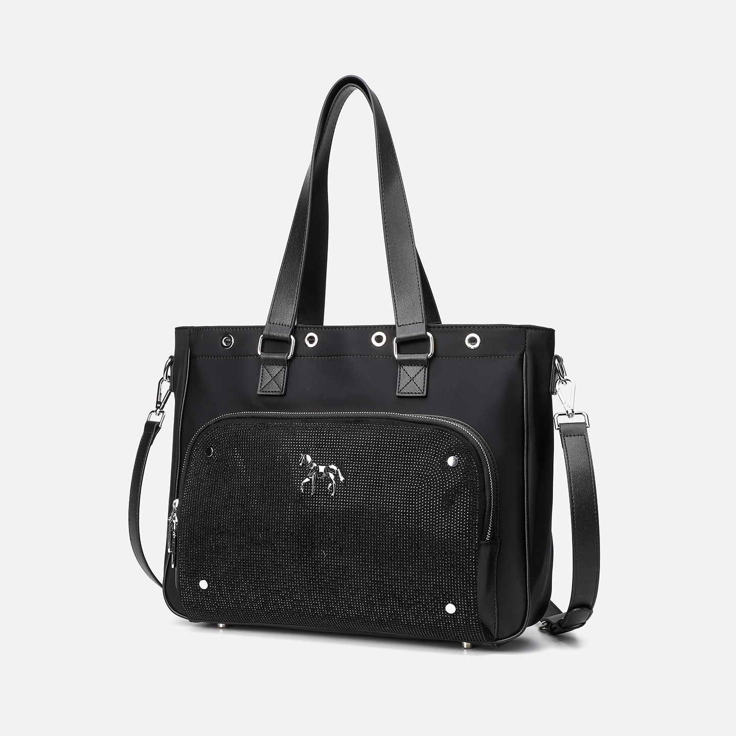 Capacidad ultra grande de moda unisex viaje almacenamiento con cremallera maletín de moda con diamantes LP7282 #