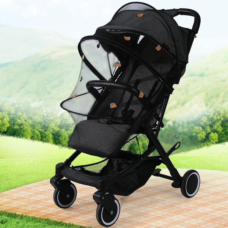 Baby Stroller Mosquito Net, Stroller Mosquito Net Cover, Full-Cover Universal Zipper Stroller, Baby Anti-Mosquito Net