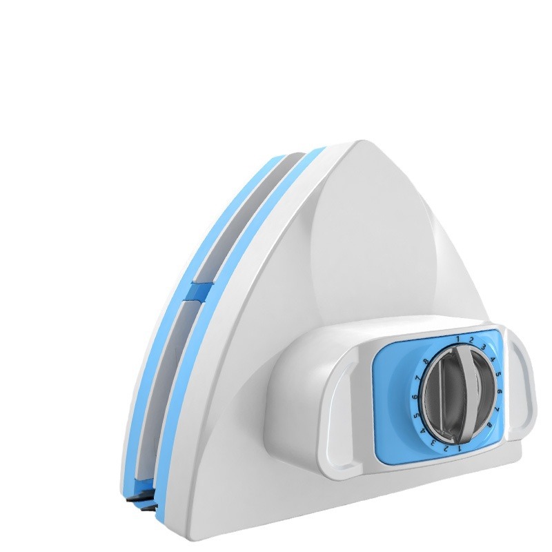 Herramienta de limpieza de vidrios de doble cara para ventanas exteriores de edificios altos, cepillo magnético ajustable para una eliminación eficiente de manchas.