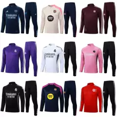 25-26 Real Madrid Football Training Uniform Paris Barcelona Arsenal Inter Milan Ac Marseille Flamengo Long-Sleeved Suit