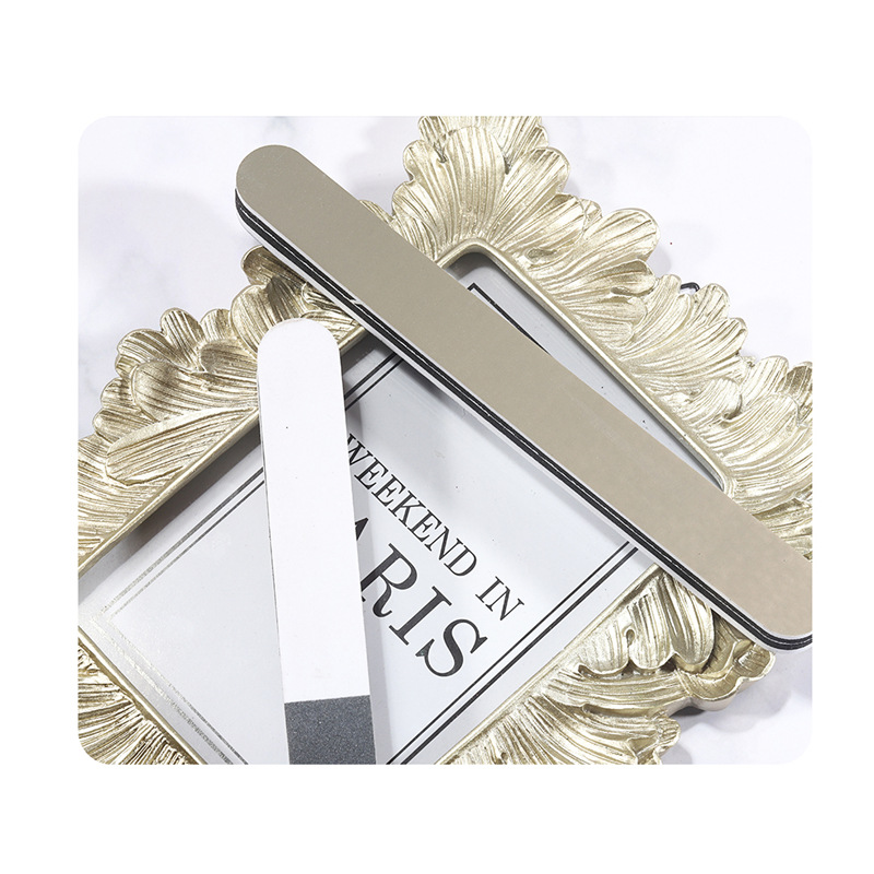 Cruz-frontera especial larga recta tira de pulido de tres lados negro blanco gris de tres colores esponja pulido en suministro de stock se puede personalizar