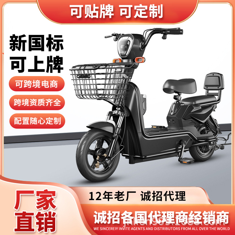 Offline Version of the New National Standard Electric Bicycle with Lithium Battery for Men and Women, Two-Wheeled Adult City Commuter, Cross-Border