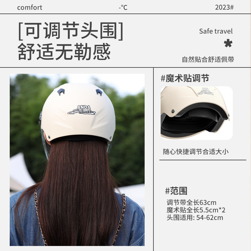 3C Certified Electric Bike Helmet for Men and Women, Scooter Half Helmets, All-Season Universal Motorcycle Safety Helmets, Full Helmets with 3C Certification