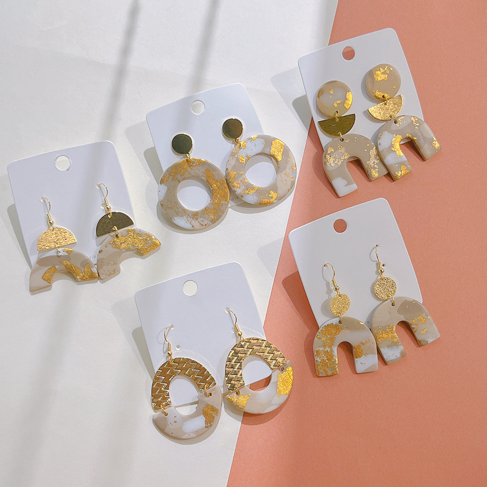 Drop Earrings Classification 1 Pair Fashion Geometric Soft Clay Women's Drop Earrings
