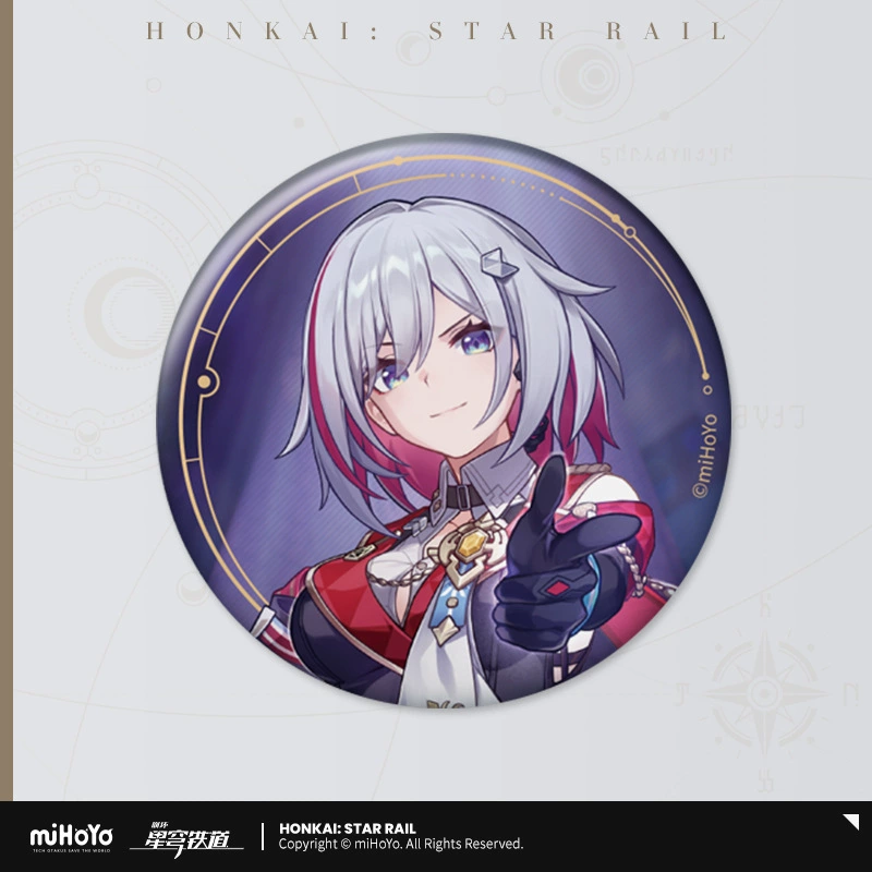 Коллекционный значок (Honkai: Star Rail) — персонаж, цветной картон на подложке, одиночный