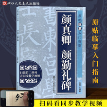 颜真卿 颜勤礼碑 原帖临摹入门指南 楷书毛笔书法视频字帖 书籍