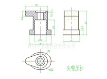 10#尖嘴大压扣、过锡炉治具定位压块、PCB板压点回流焊载具压点