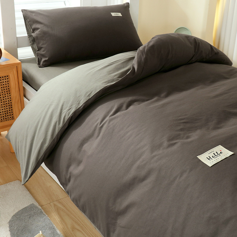 Edredón, ropa de cama, juego completo de algodón, juego completo de ropa de cama, juego de seis piezas, juego de tres piezas de colchón de dormitorio para estudiantes universitarios individuales